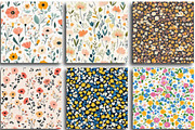 Seamless Floral Pattern PNG Bundle, an Illustration by CraftArtStudio (Thumbnail 2 of 3)