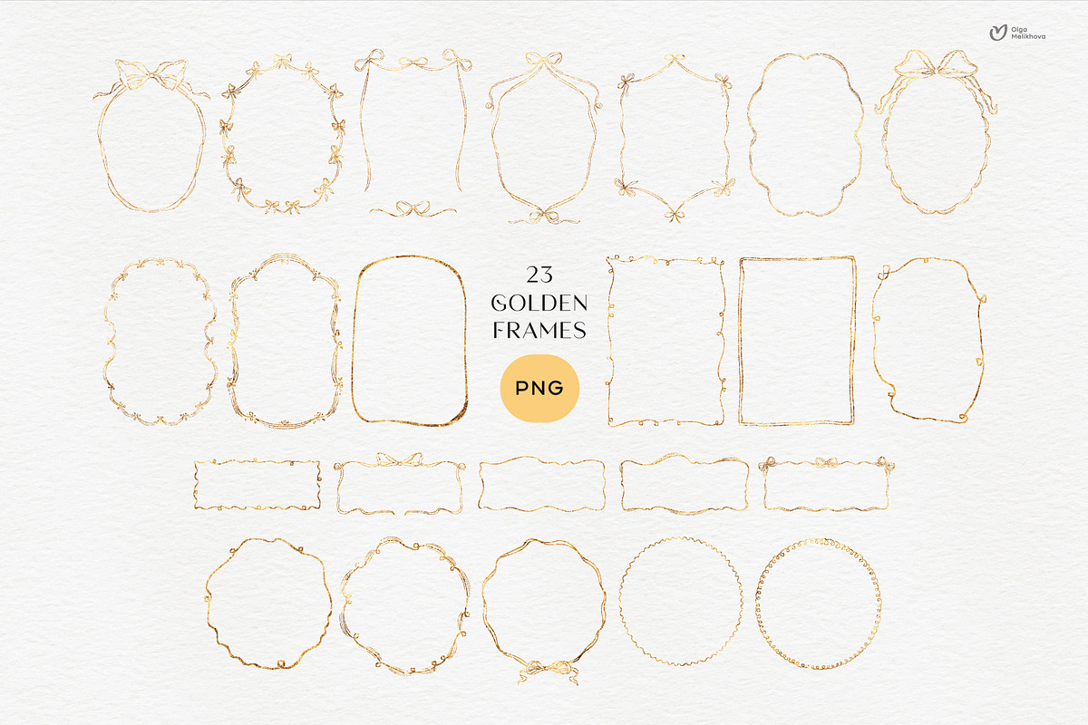Whimsical Hand Drawn Frames Bundle, an Object Illustration by ollalya (Photo 3 of 8)