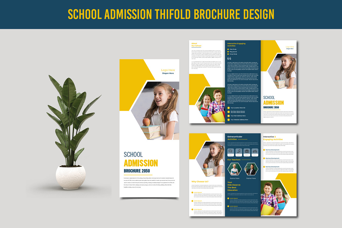 School Admission TriFold Brochure, a Brochure Template by taieefbakshi (Photo 1 of 3)