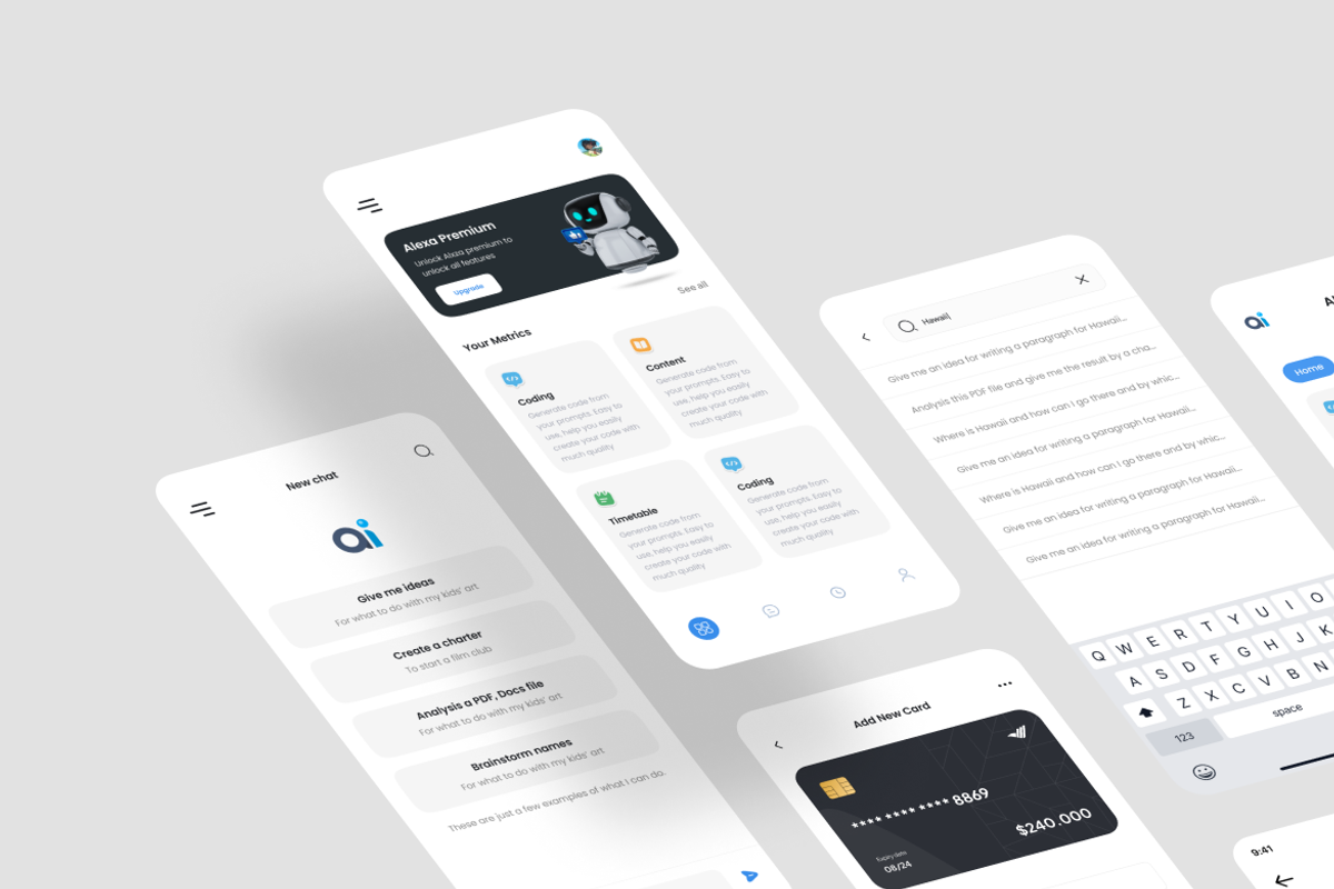 Robo - AI Chatbot App UI Kit, an UI Kit Template by iDoodle Studio (Photo 2 of 4)