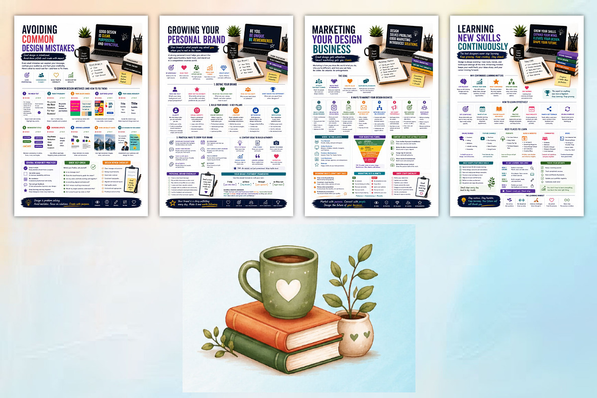 Creative Designer’s Success Guide, a Stationery Template by Designmela01 (Photo 4 of 4)