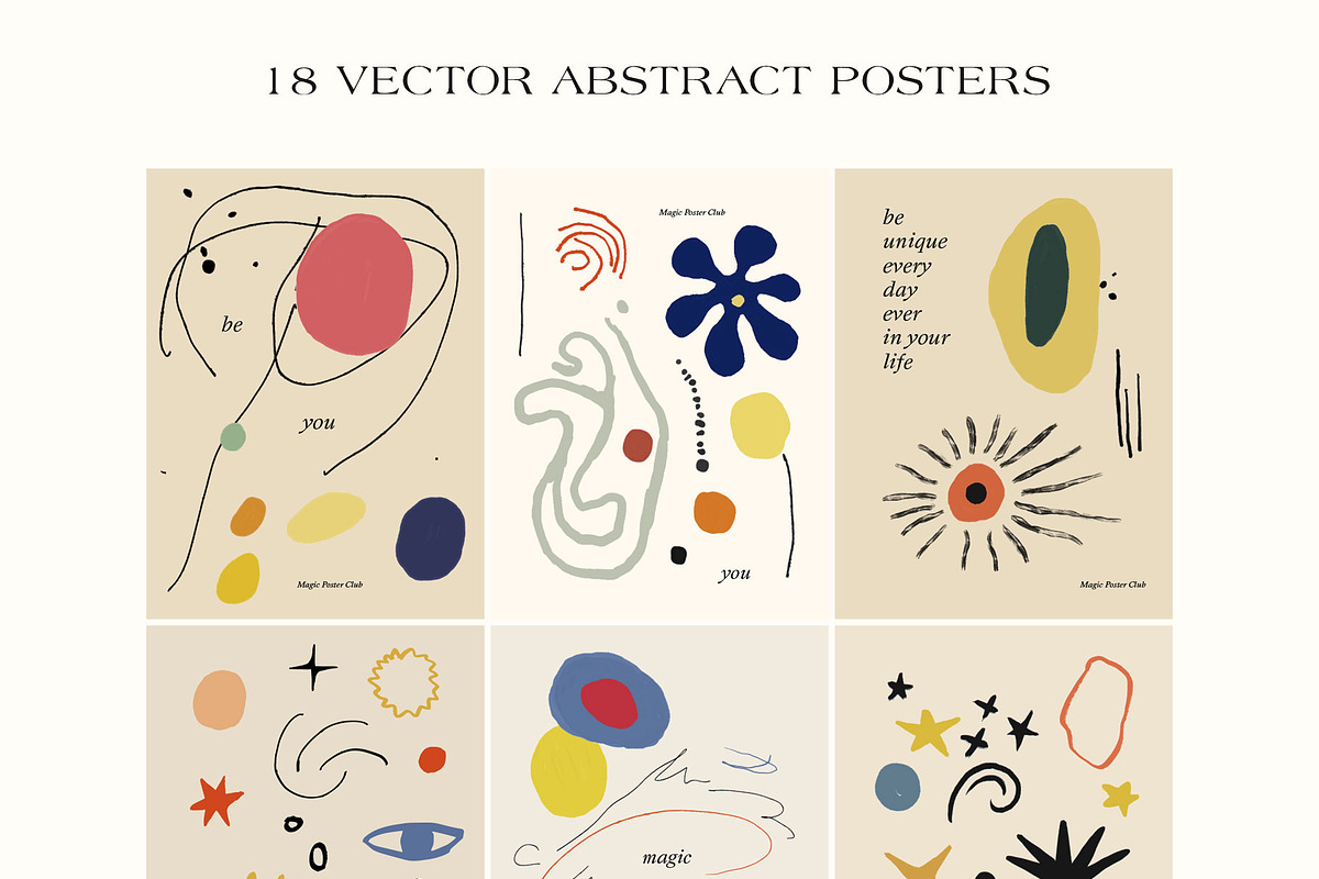 Modern Wall Art Posters Bundle, a Graphic by Ayya Studio (Photo 52 of 94)