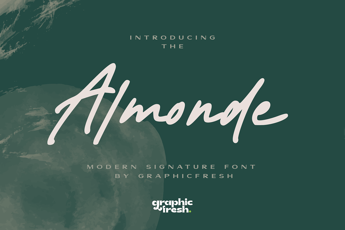 Almonde - Modern Signature Font, a Script Font by Graphicfresh (Photo 1 of 6)