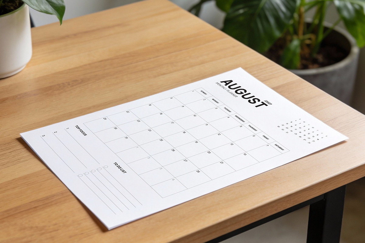 2027 Monthly Planner (MP049-27-P), a Stationery Template by mikhailmorosin (Photo 5 of 5)