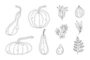 FALL DOODLES. EPS, PNG., an Illustration by Sentimental postman (Thumbnail 12 of 14)