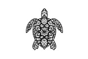 Mandala Sea Turtle SVG Bundle, an Illustration by yasushie (Thumbnail 28 of 31)