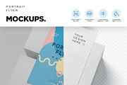 US Half Letter Size Flyer Mockups, an Advertising Mockup by megostudi0 (Thumbnail 5 of 6)
