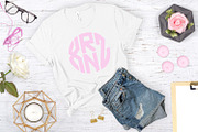 4 Letter Circle Monogram Font & Kit, a Font by CraftyLittleNodes (Thumbnail 5 of 10)