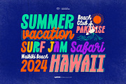 Bay Watcher - Summer Holiday Font, a Sans Serif Font by ikiiko (Thumbnail 2 of 7)