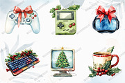 Christmas Gamer Clipart, an Illustration by designcity5 (Thumbnail 3 of 5)
