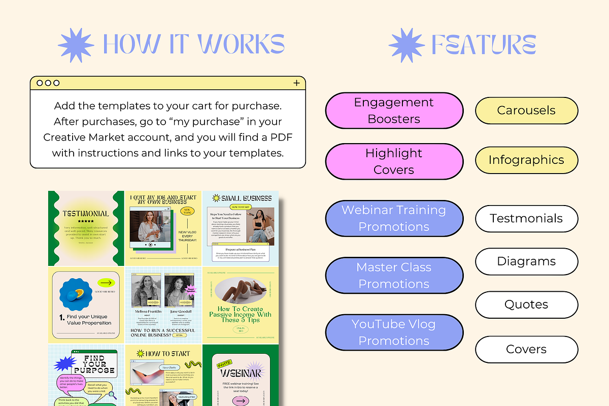 Small Biz Insta Post + Story Bundle, a Social Media Template by Guavamelo Studio (Photo 2 of 17)