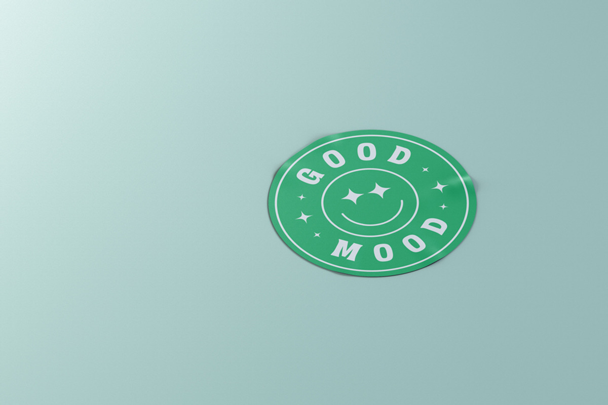 Circle Stickers Mockup, an Advertising Mockup by Graphicboom (Photo 4 of 6)