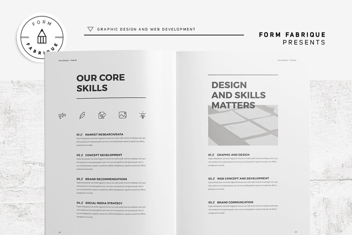 Proposal, a Brochure Template by Form Fabrique (Photo 6 of 13)