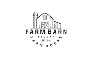 Barn Logo Farmer Building Design