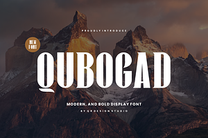 Qubogad - Thick & Tall Font