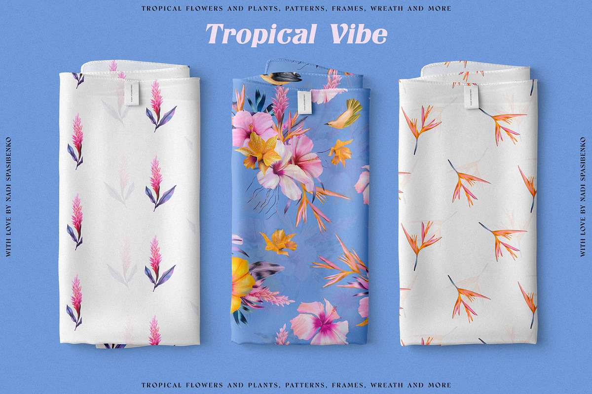Floral Tropical Vibe, a Wallpaper Graphic by nadispasibenko (Photo 11 of 21)
