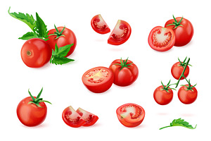Realistic tomato. 3d isolated, a Food Illustration by Stock-Smart-Start