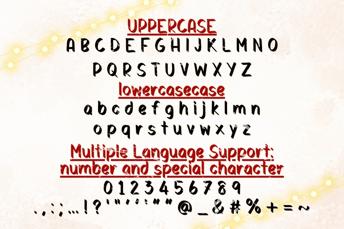Christmas Blessing Bells - Handwritt, a Handwritten Font by Charmingbear59.design (Photo 5 of 5)
