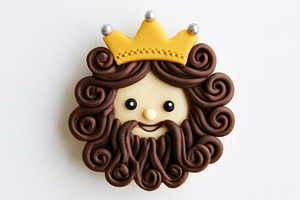 Caspar Three Wise Men Christmas decorated cookie isolated on whi, a Food & Drink Photo by José Manuel Gelpi