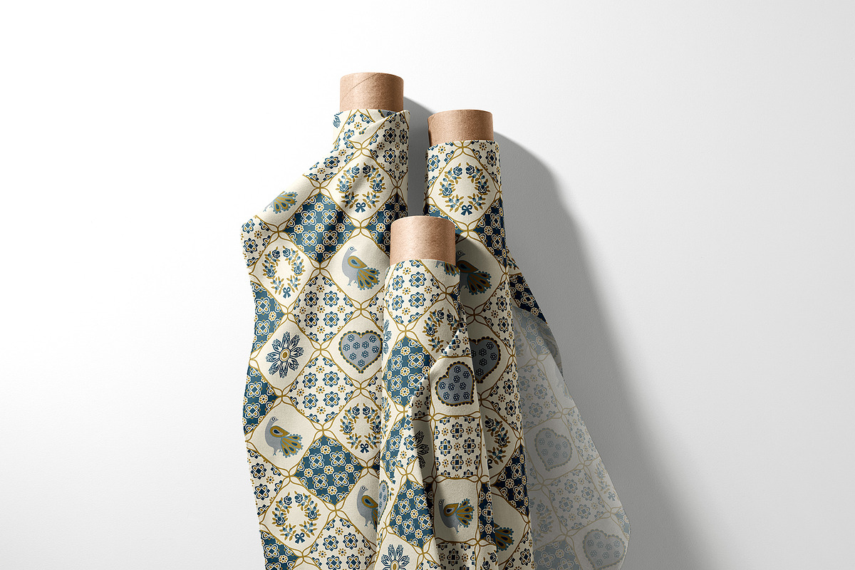 Folk Bird Seamless Pattern Bundle, a Pattern Graphic by StudioGlouna (Photo 9 of 9)