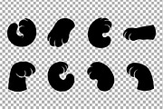 Cartoon Hand Silhouette Pack, an Object Graphic by Artonix (Thumbnail 3 of 3)