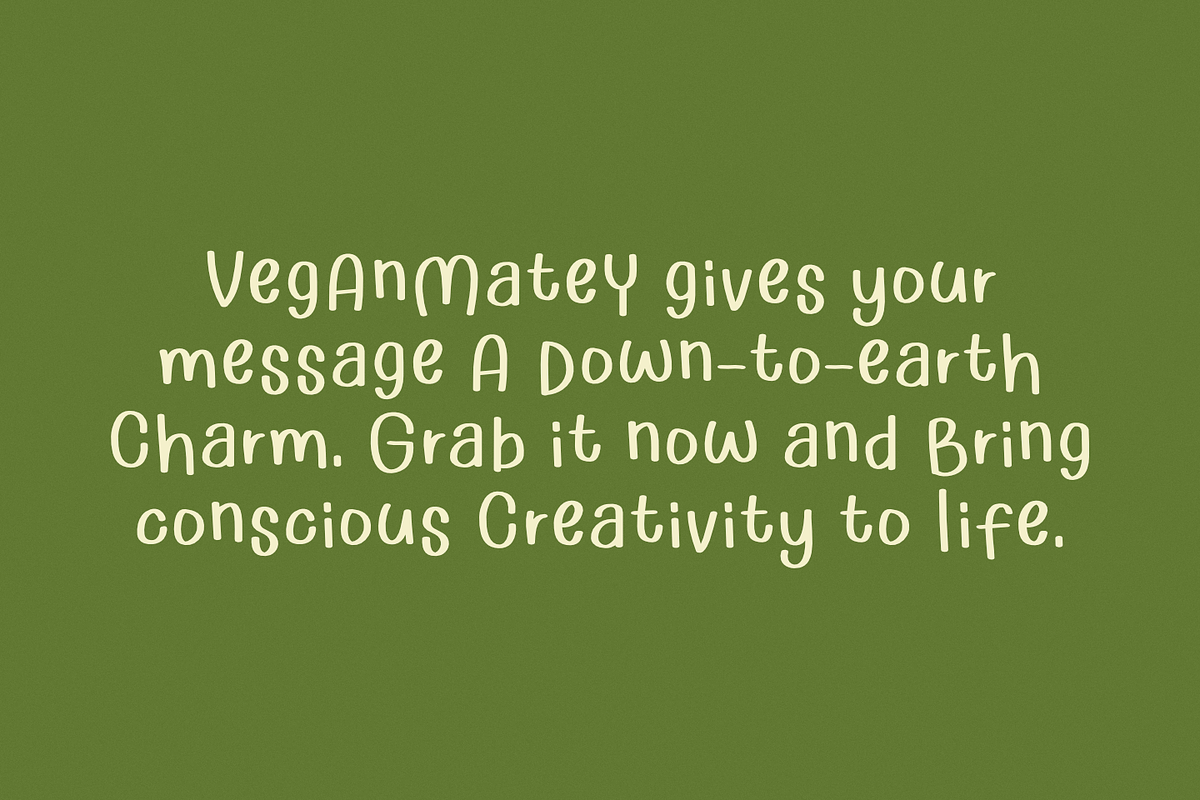 VeganMatey – Rounded Friendly Font, a Handwritten Font by TypeTasty Font (Photo 10 of 10)