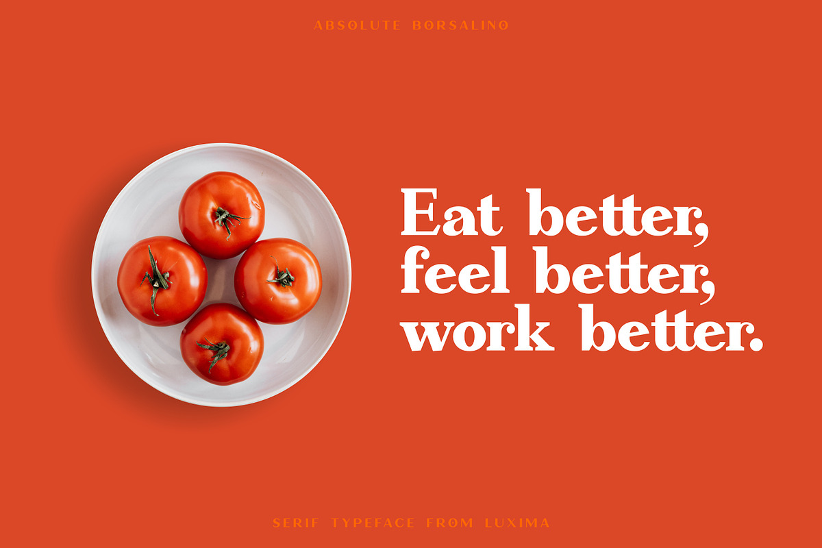 Absolute Borsalino - Serif Font, a Serif Font by Luxima (Photo 3 of 15)