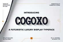 Cogoxo | Modern Luxury Serif Typefac