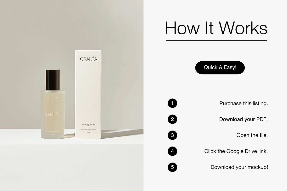 Luxury Cosmetic Bottle Mockup, a Packaging Mockup by Digital Asset Co (Photo 4 of 4)