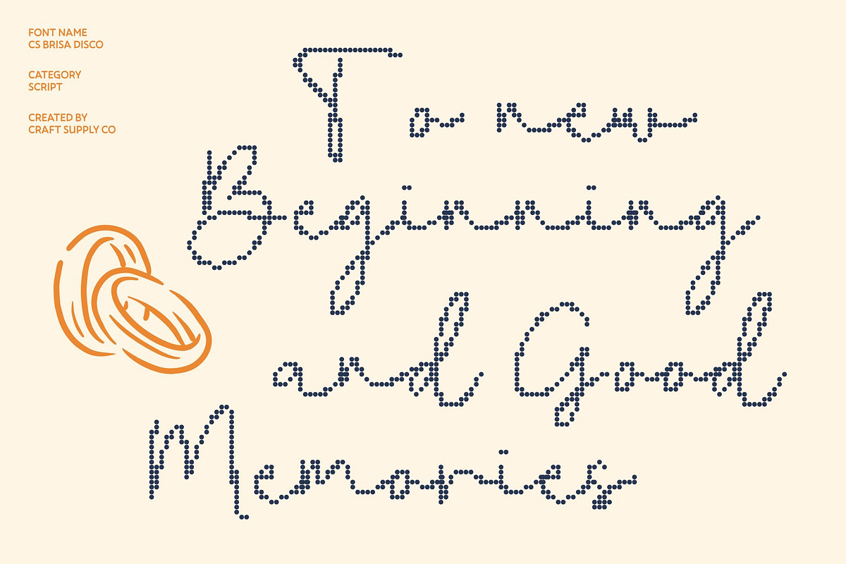 CS Brisa Disco, a Script Font by Craft Supply Co. (Photo 3 of 8)