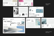 White Minimalist 2025 Calendar, a Stationery Template by fakhroo (Thumbnail 3 of 5)