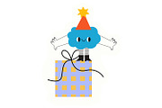 Cute Birthday Monsters Clipart, an Object Graphic by the_myro (Thumbnail 10 of 11)