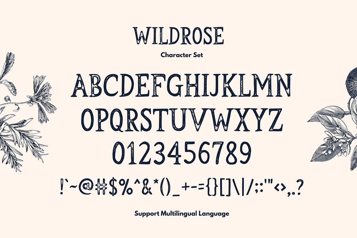 Wildrose - The Vintage Letterpress, a Serif Font by Graphicfresh (Photo 5 of 7)