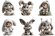 Whimsical Easter Baby in Bunny, an Illustration by DreamArtGraphic (Thumbnail 4 of 5)