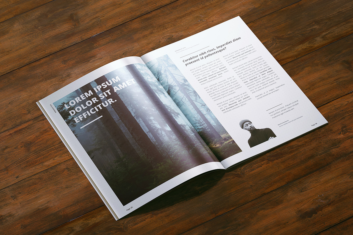 A4 Magazine | Brochure Mock-up, a Books & Magazine Mockup by WebAndCat (Photo 10 of 32)