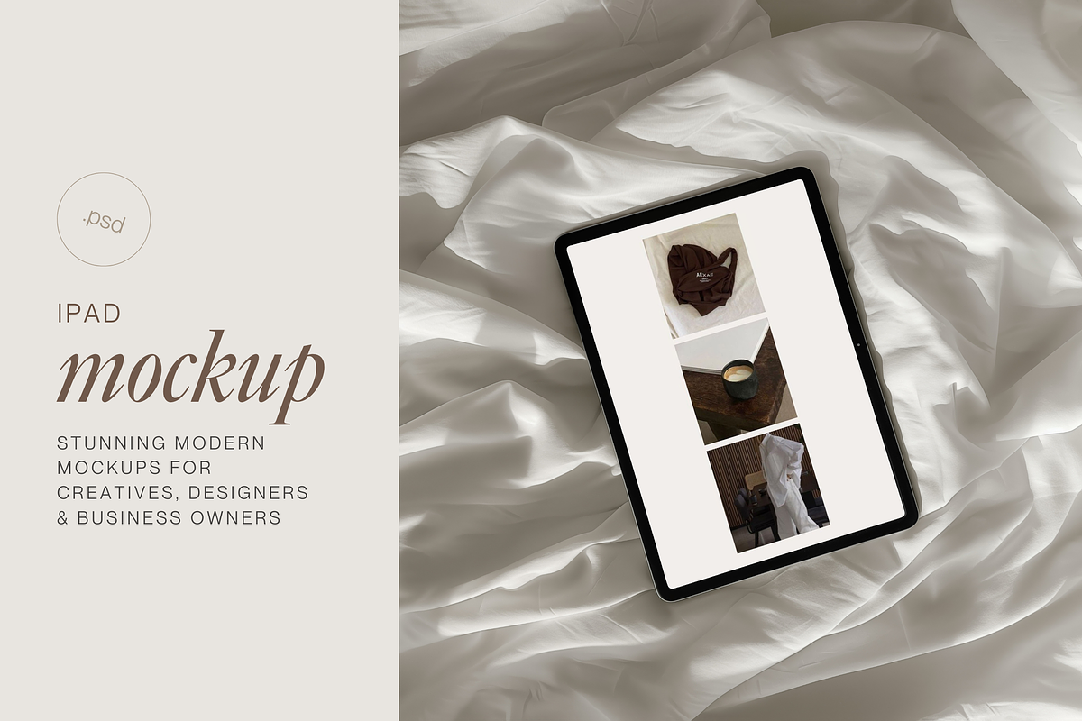 Neutral Aesthetic iPad Mockup, an iPad Mockup by The Ethical Agency (Photo 2 of 4)