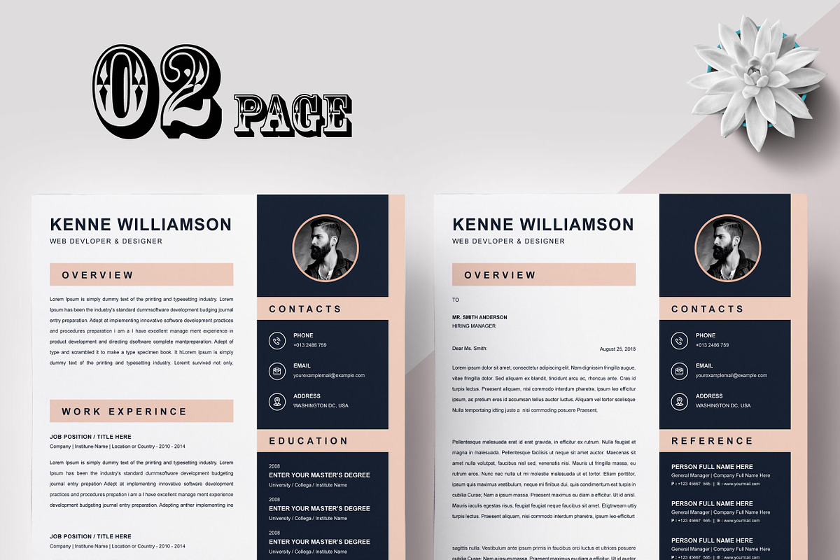 Resume Templates CV Bundle, a Resume Template by X-Type (Photo 18 of 21)