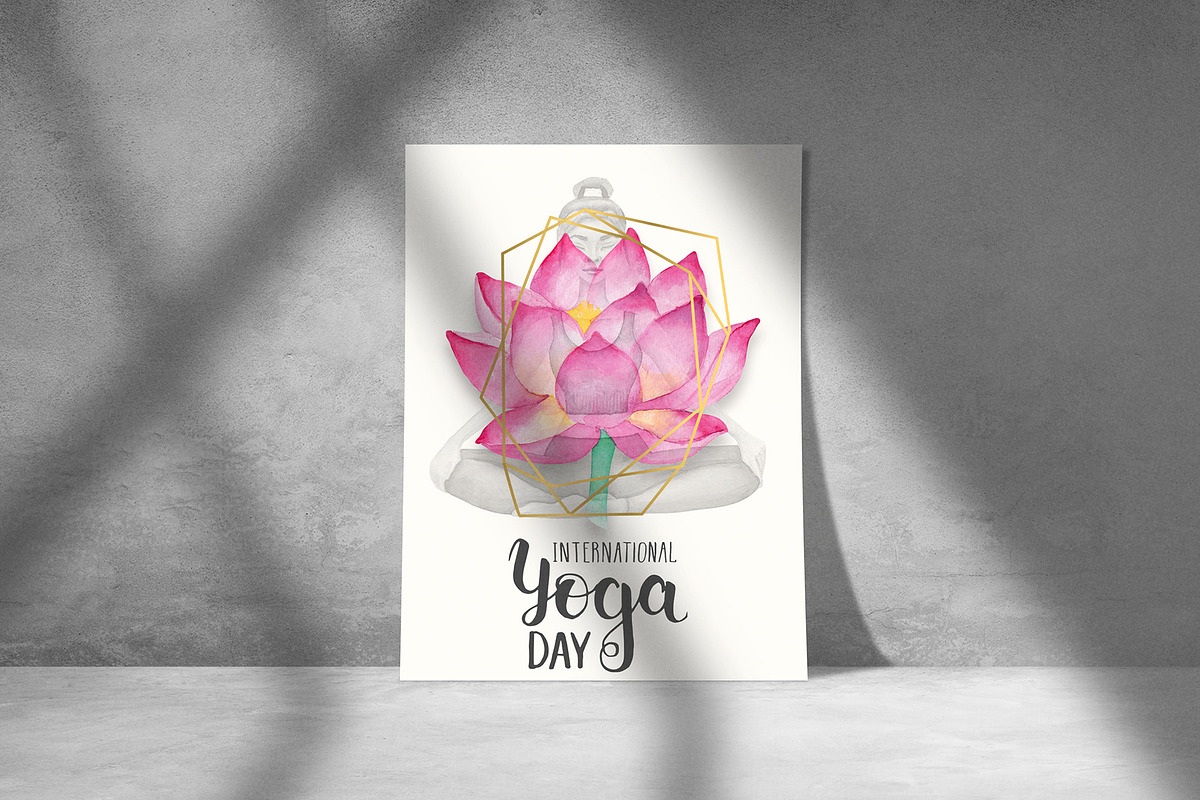 Watercolor Yoga Set, a Healthcare Illustration by Tabiti (Photo 9 of 30)