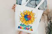 Autism Different Is Beautiful, a Graphic by Owlsome.Designs (Thumbnail 2 of 5)