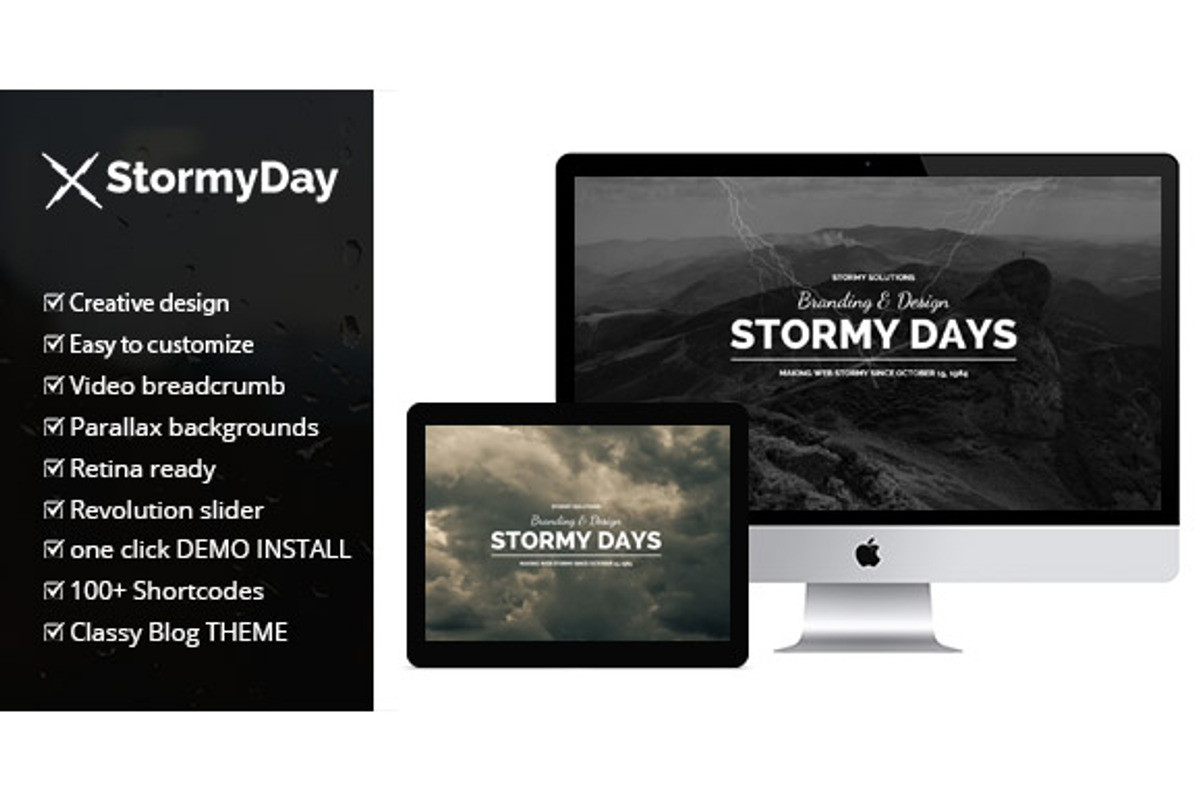 Stormy Day - Wordpress Blog Theme, a WordPress Template by PremiumCoding (Photo 2 of 5)