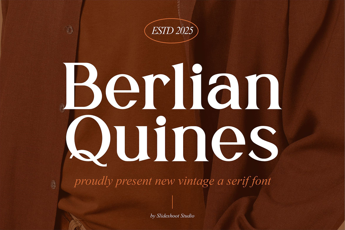 Berlian Quines || Vintage Serif Font, a Serif Font by Idea Studio (Photo 1 of 5)