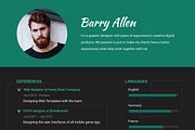 Curriculum Vited - Resume Template, a Resume Template by Ted-sign (Thumbnail 3 of 8)