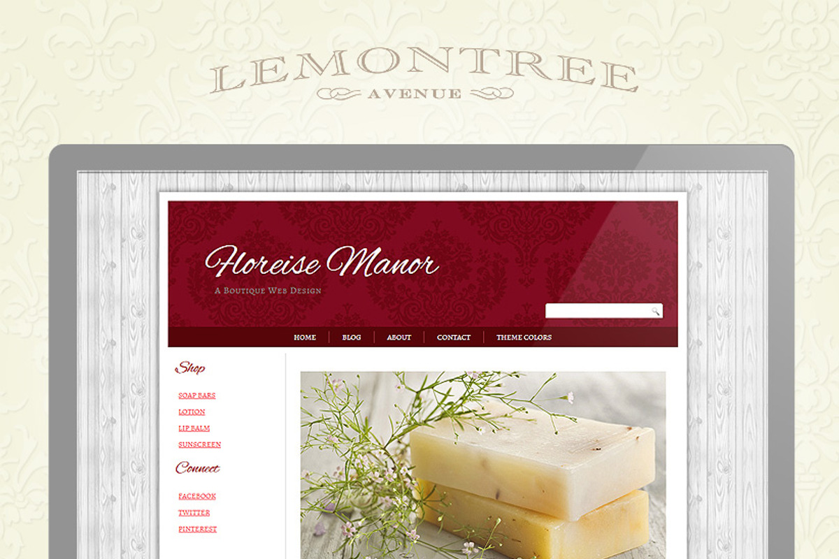 Floreise Manor (Cherry), a WordPress Template by Creative Cottage & Co.