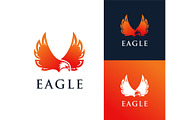 Flying Eagle Wing Logo, a Branding & Logo Template by ika trisiana (Thumbnail 1 of 2)