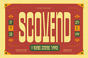 Scovend, a Sans Serif Font by graphicook (Thumbnail 1 of 10)