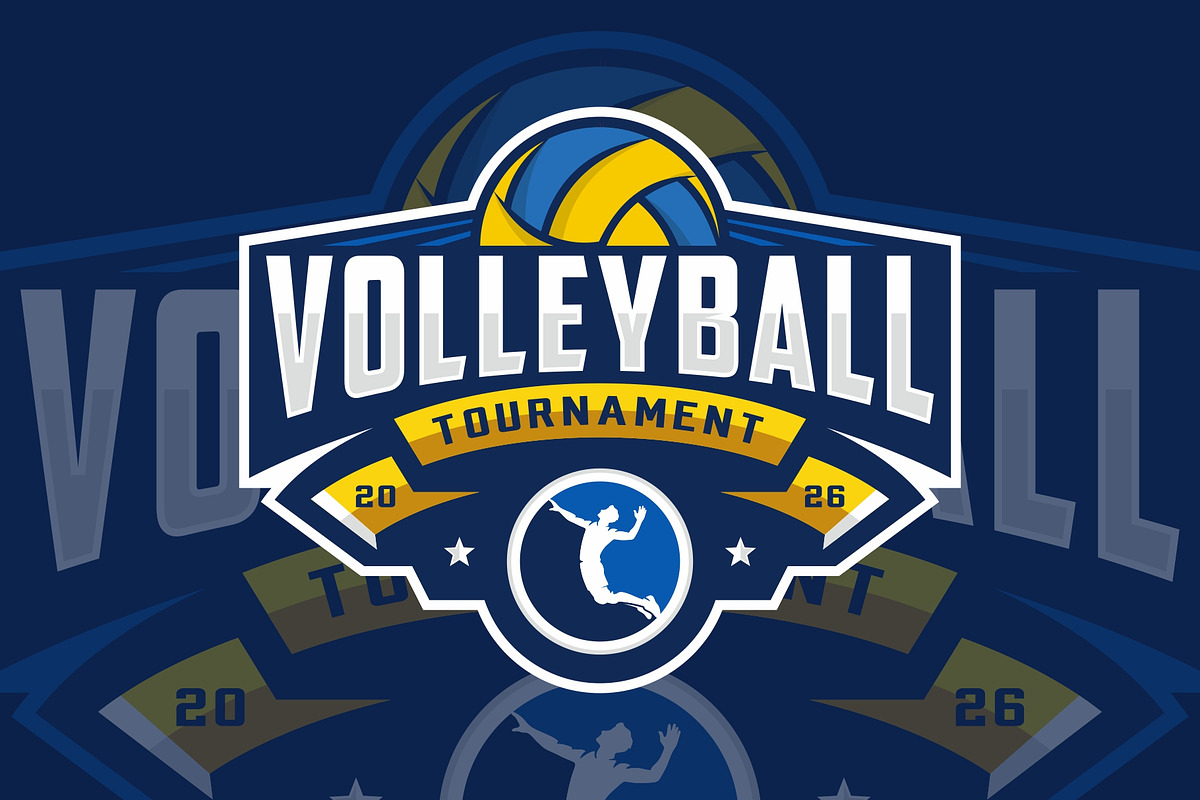 Volleyball logo icon design, a Branding & Logo Template by swarnstudio (Photo 3 of 3)