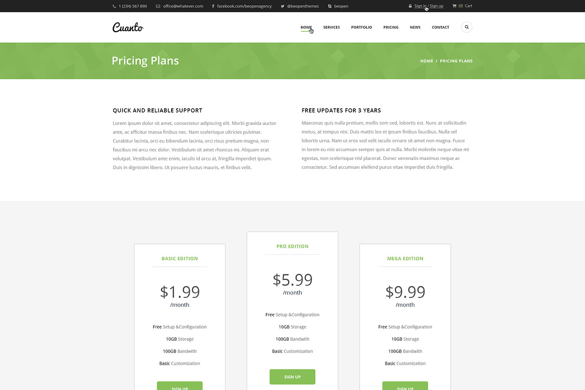 Cuanto – Multipurpose PSD Template, a Websites & App Template by BeopenThemes (Photo 5 of 5)