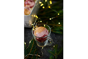 Festive Dessert Topped With Swirl of, a Holiday Photo by IlliaBondarPhotography