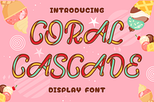 Coral Cascade - Display Font