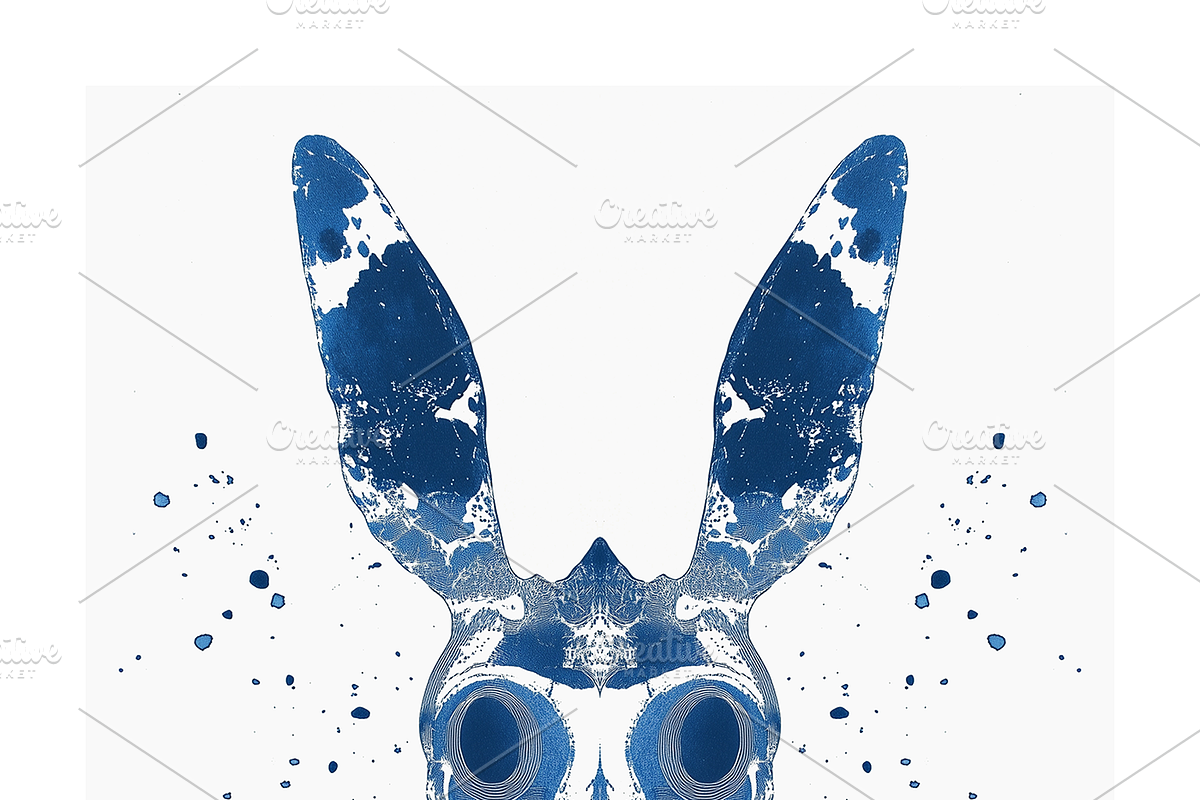 Tona Co. Totemic Cyanotype Inkblots, an Animal Illustration by milatovar (Photo 17 of 19)